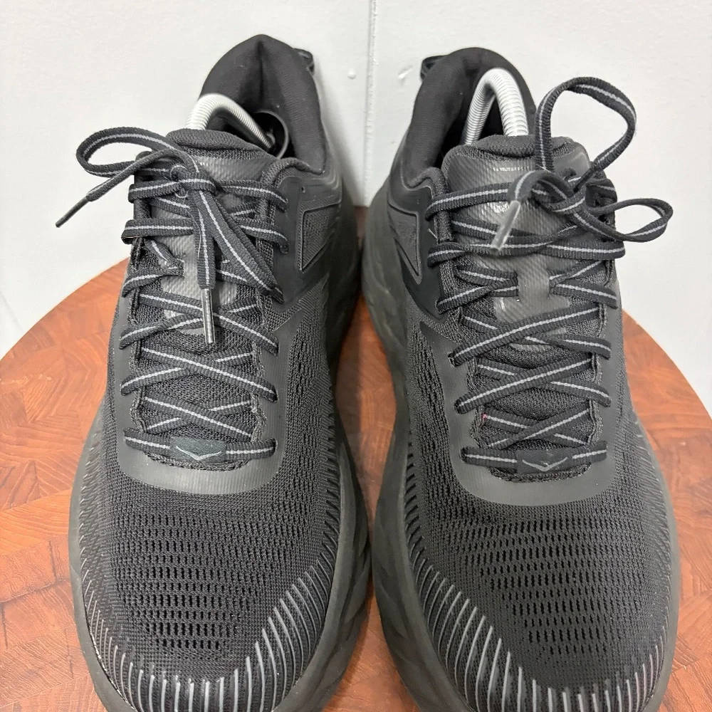 Hoka One One Bondi 7 Black Women's Sneakers Size 11D - Picture 3 of 9